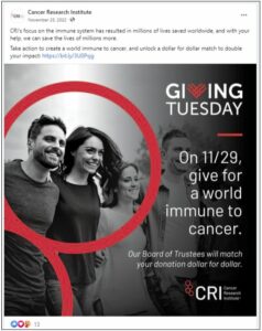 giving tuesday fb post