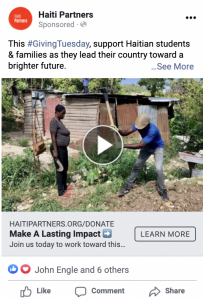 Haiti Partners Facebook Ads