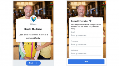 Kidsave Instant Form Facebook Ad