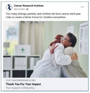cancer research institute ad